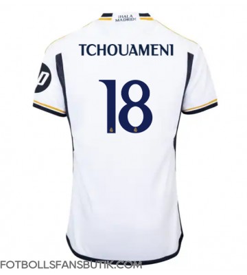 Real Madrid Aurelien Tchouameni #18 Replika Hemmatröja 2023-24 Kortärmad